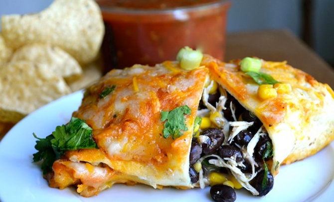 Chicken & Black Bean Enchiladas