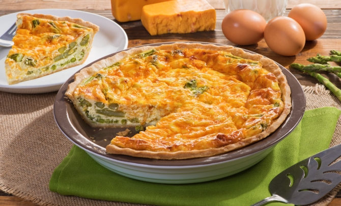 Bacon & Onion Spring Quiche