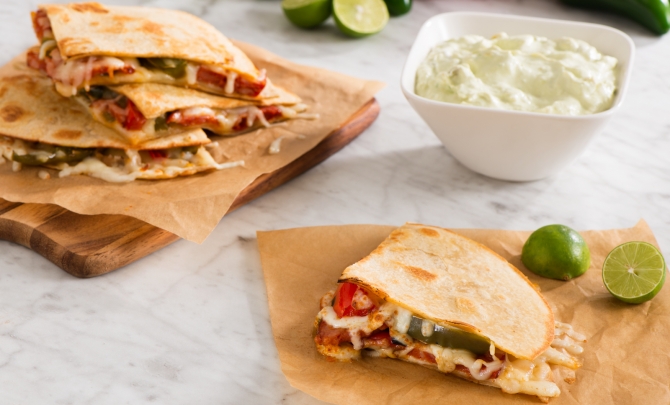 Sausage & Pepper Quesadilla