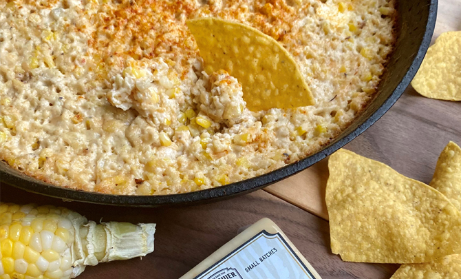 Roasted Corn Cheese Dip