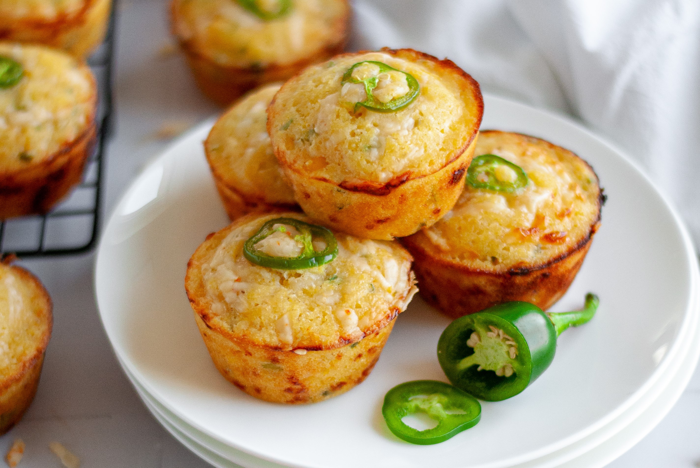 Triple Pepper Cornbread Muffins